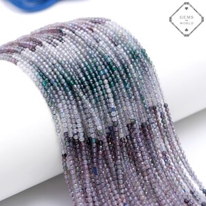 Natural Blue Spinel Micro Faceted Round Beads, AAA Quality Blue Spinel Shaded Beads, Spinel Gemstone Loose Jewelry Beads, Machine Cut Beads