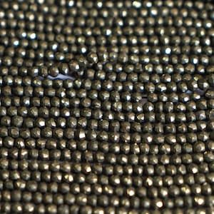 Natural Pyrite Faceted Rondelle Beads, Pyrite Faceted Beads, Pyrite Rondelle Beads, AAA+ Pyrite Beads, Size ( 2mm, 3mm, 4mm) Faceted Bead