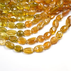 Natural Petro Tourmaline Beads, AAA Quality 5X7-6X8 Tourmaline Smooth Nuggets, Oval Petro Tourmaline Gemstone Beads For Jewelry Making