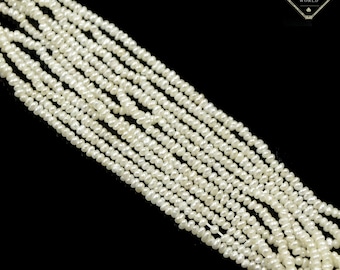 Natural Tiny Pearl Beads, 1-1.5mm Freshwater Genuine Seed Pearls, Small Pearl Beads For Jwellery Making, AAA Quality White Pearl Wholesale