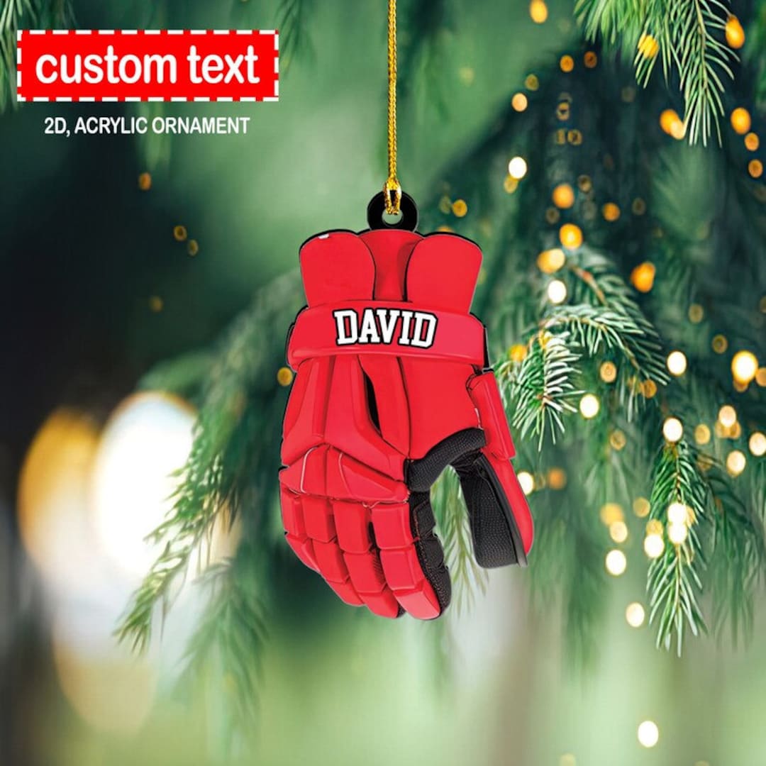 Lacrosse Goalie Glove 2D Ornament Christmas Lacrosse Etsy