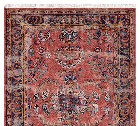 Jaclyn Hand-Knotted Wool Rug 8x10 9x12 10x14 Royal Red Area Hand Knotted Rugs Made To Order Quick-Shipping!