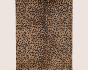 CHEETAH HAND-KNOTTED Rug 8x10 9x12 10x15 for livingroom bedroom Area Rugs Made To Order In Any Sizes