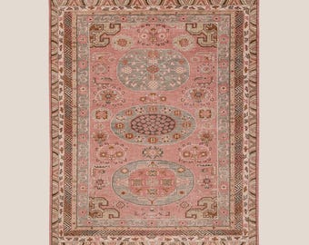 Lorelei Hand-Knotted Rug pink Area Performance Hand Knotted Rugs For Livingroom Bedroom Area Rugs
