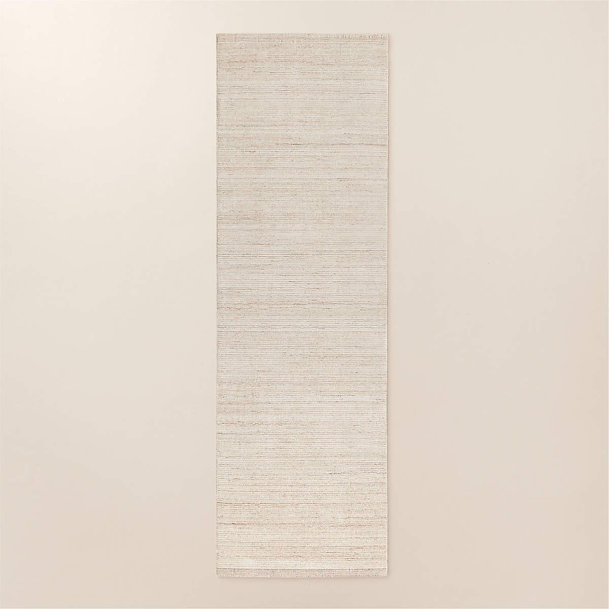 Leera Handloomed Warm White Performance Runner Rug 2.5'X8' 3x15 3x18 ...