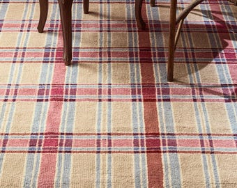 WAVERLY PLAID HAND-KNOTTed wool Area Rugs 8x10 9x12 10x14 for livingroom bedroom Made To Order In Any Sizes Quick-Shipping