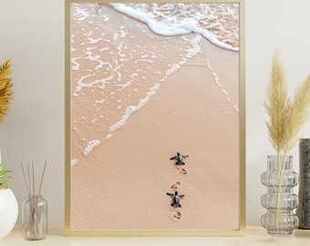 Beach & Sea "Turtles" poster on matte premium paper, decoration, wall decoration.