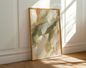 Pôster abstrato "Pincelada nº 2" em papel fosco premium, decoração, decoração de parede.