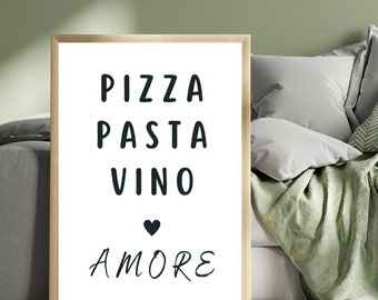 Sayings & Quotes "Amore" Poster on matte premium paper, decoration, wall decoration.
