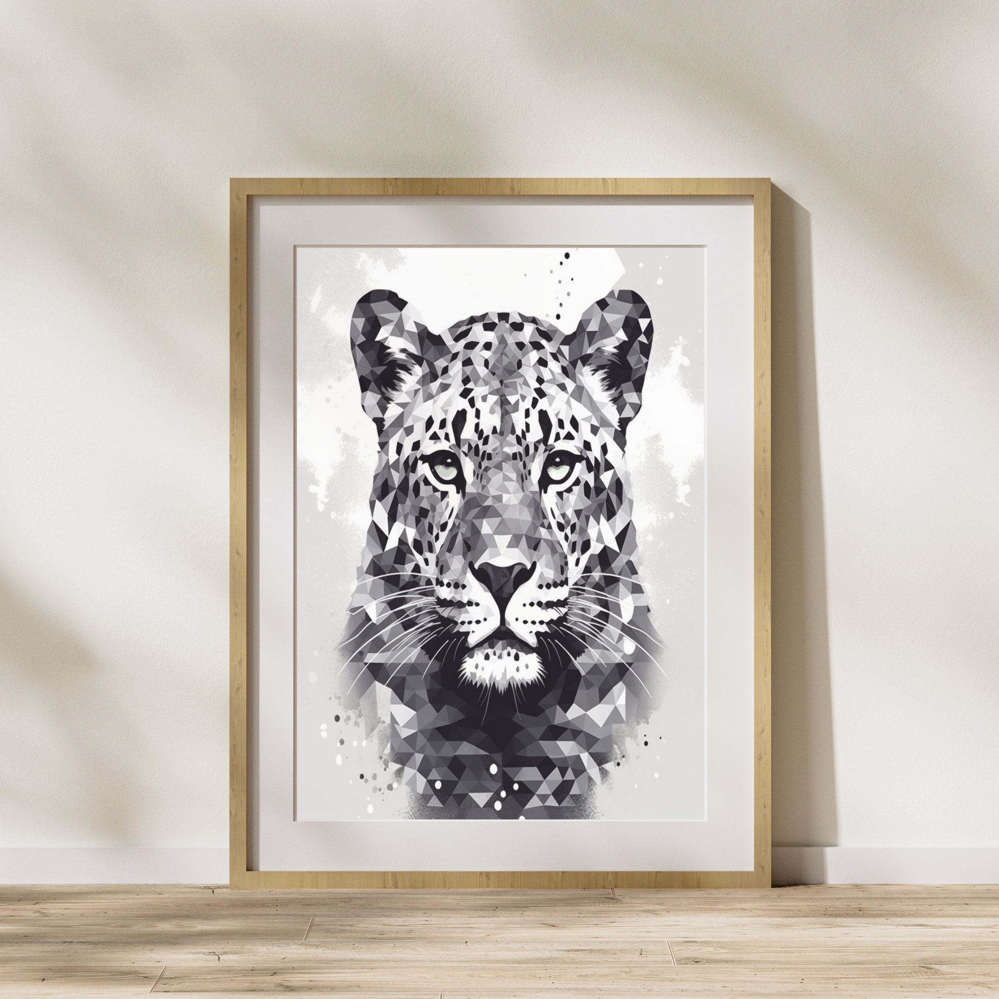 Black leopard poster