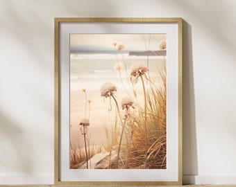 Pôster com imagem da natureza "Grama da Duna nº 3" em papel fosco premium, decoração, decoração de parede.
