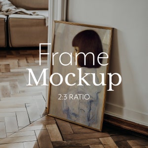 Wall Art Mockup, Vertical 2x3 Picture Frame Mockup, Easy PSD with Smart Object | 124
