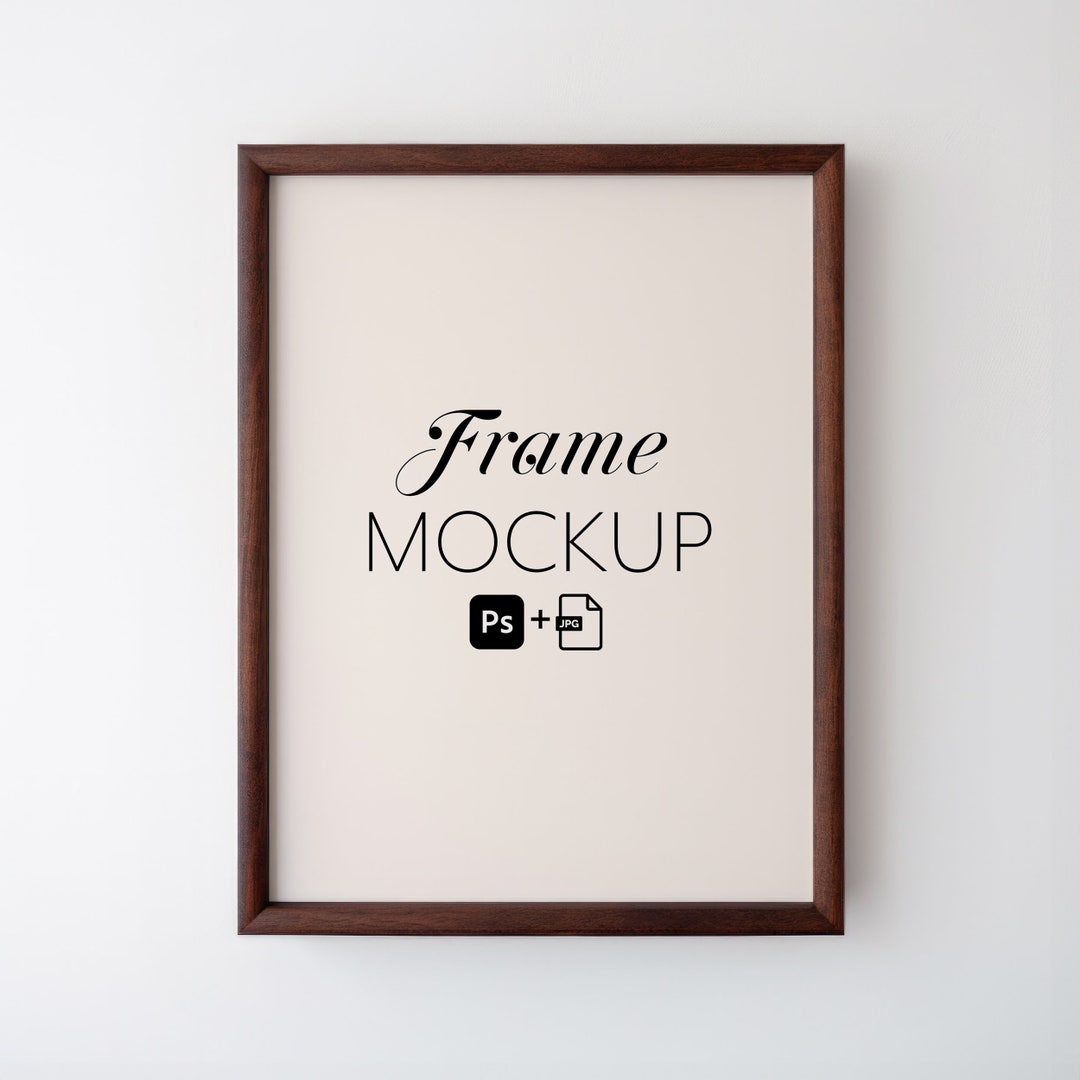 frame-mockup-with-smart-object-layer-dark-wood-picture-frame-on-bright