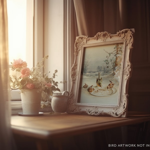 Vintage frame mockup, antieke frame PSD, digitale download | 004