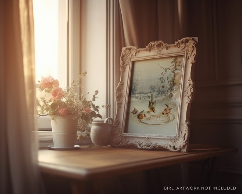 Vintage Frame Mockup, Antique Frame PSD, Digital Download 004 image 1