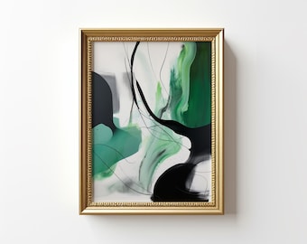 Golden Frame Mockup, Vertical 3x4 Frame on Neutral Wall, Easy PSD | 094