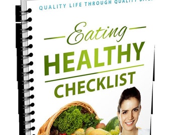 PLR Eating Healthy Premium EBook y curso completo en vídeo, nicho de pérdida de peso, dieta, MRR, derechos de reventa principales, reventa, productos digitales