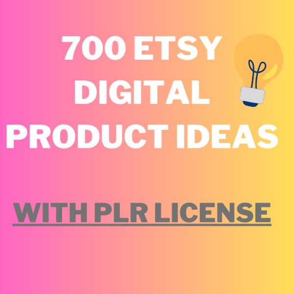 PLR 700 digital product Ideas to sell on Etsy, Business ideas, Passive income, Side hustle, Master Reseller, MRR,  Resale, Resell Rights