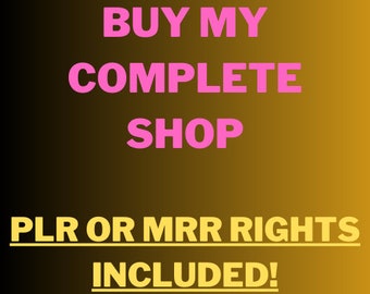PLR Bundle Buy my complete shop, Ebook + Video Courses, Master Resell Rights, MRR, Resale Rights, Digital Product, Digital Download
