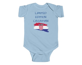 Kleinkind Feiner Jersey Bodysuit-Limited edition kroatische Souveneir