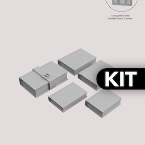 1:12 miniatyrbokset, dockhusbiblioteksbokset, viktorianska miniatyrbokhyllefyllmedel, kompatibel med hemlig dörrskåp, skala 1/12