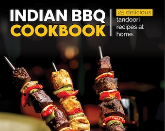 Libro de cocina de barbacoa india / Recetas auténticas / Receta de tandoori / Libros digitales de cocina bengalí e india
