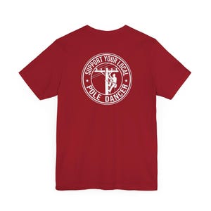 Lineman Shirt, Lineman Gift Tee, Support Your Local Pole Dancer, Unisex image 8