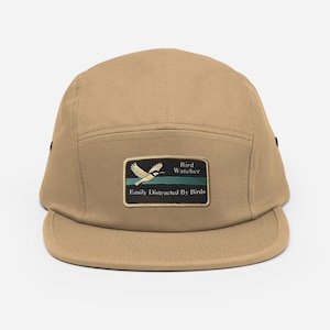 Casquette de camping cinq panneaux facilement distrait par les oiseaux