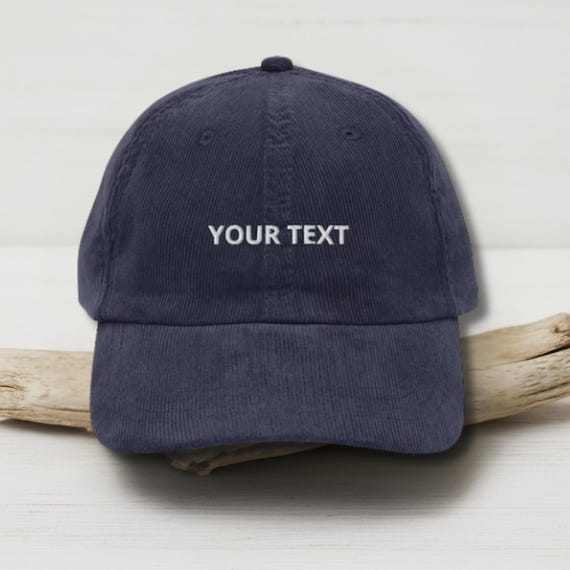 Custom Embroidered Corduroy Adjustable Relaxed Fit Baseball  display picture 2