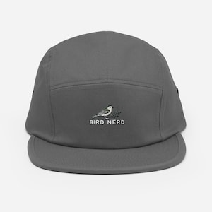 Casquette brodée cinq panneaux Bird Nerd pour les amateurs de nature