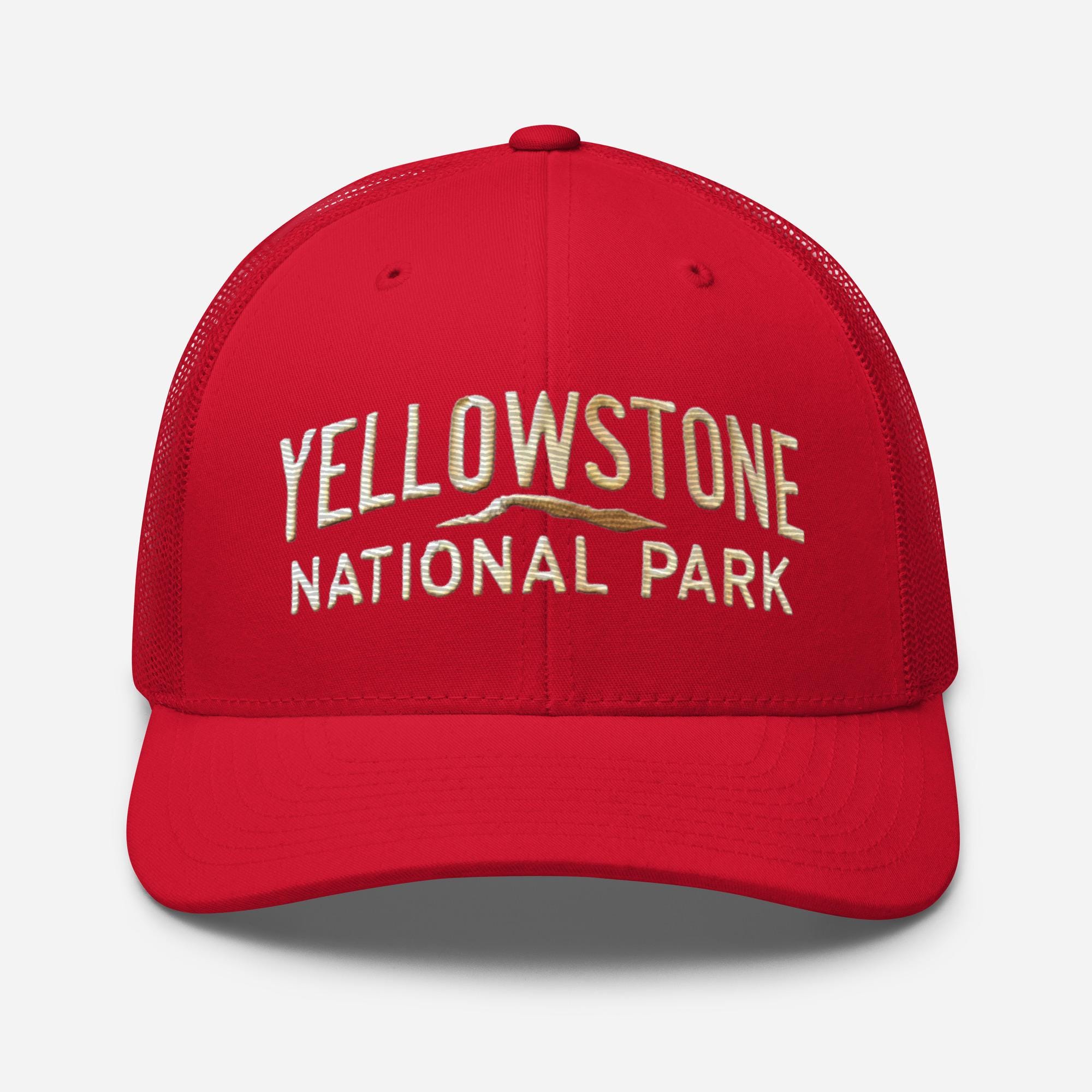 Embroidered Yellowstone National Park Trucker Cap Mesh Back  display picture 1