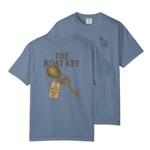 Båtnyckeln T-shirt Vintage Nautical T-shirt, Slip 47 Wharf Graphic, Comfort Colors Dockside T-shirt