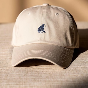 Cappello da papà scimmia - Trini Skies ricamato Heritage Cap, cappello in twill di cotone Nature Gifts