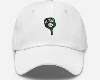 Pickleball minnaar cadeau, Pickleball geborduurde papa hoed, geborduurde unisex hoed, papa pet, verstelbare baseballcap cadeau Pickleball hoed