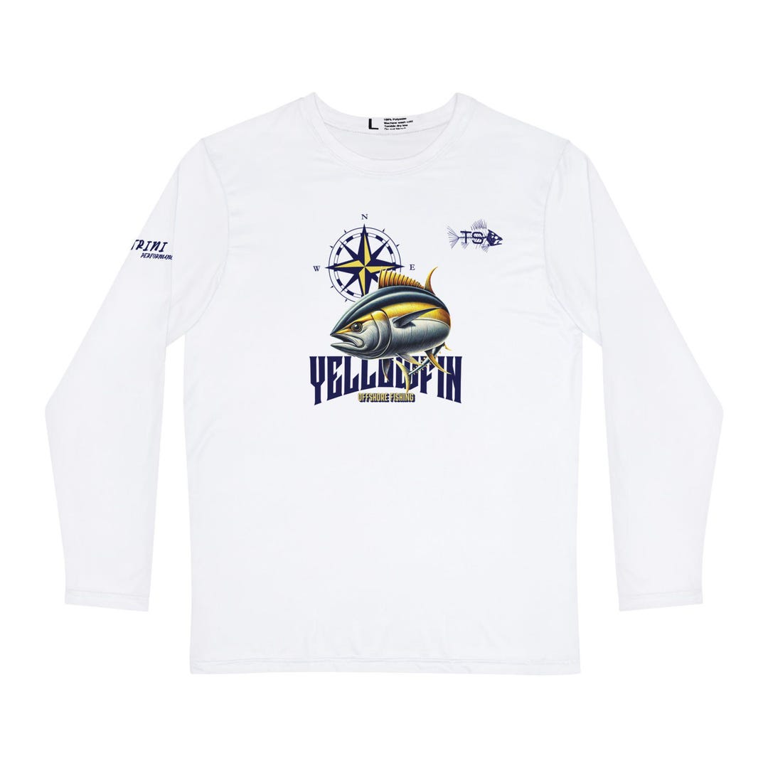 Yellowfin Tuna Fishing Long Sleeve Shirt Moisture-wicking UV Protection ...