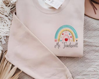 Moletom bordado para professores: presente personalizado para professores