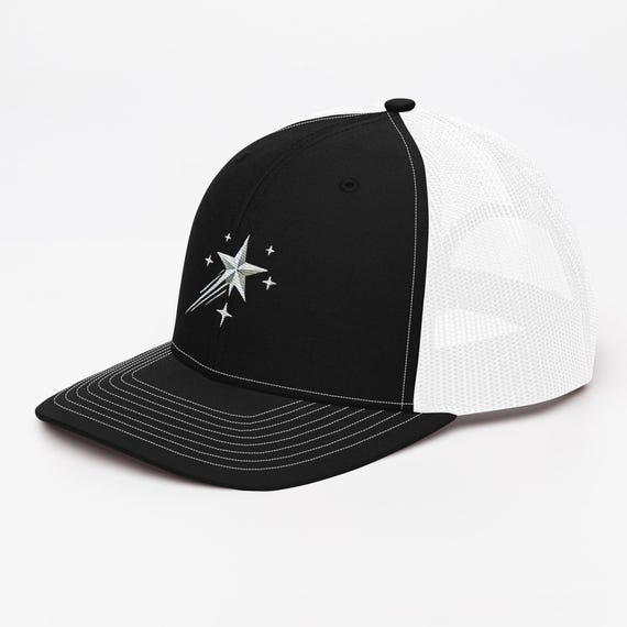 Uteruik, berretto da baseball in rete, con visiera a cinque punte, con ricamo a stella, cappello sportivo per uomo e donna (#B