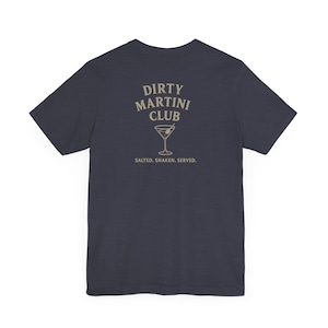 Dirty Martini Club Graphic Dockside Club Bella Canvas Bomullströja Vintageinspirerad Kustbargrafik Trini Skies Supply Co.