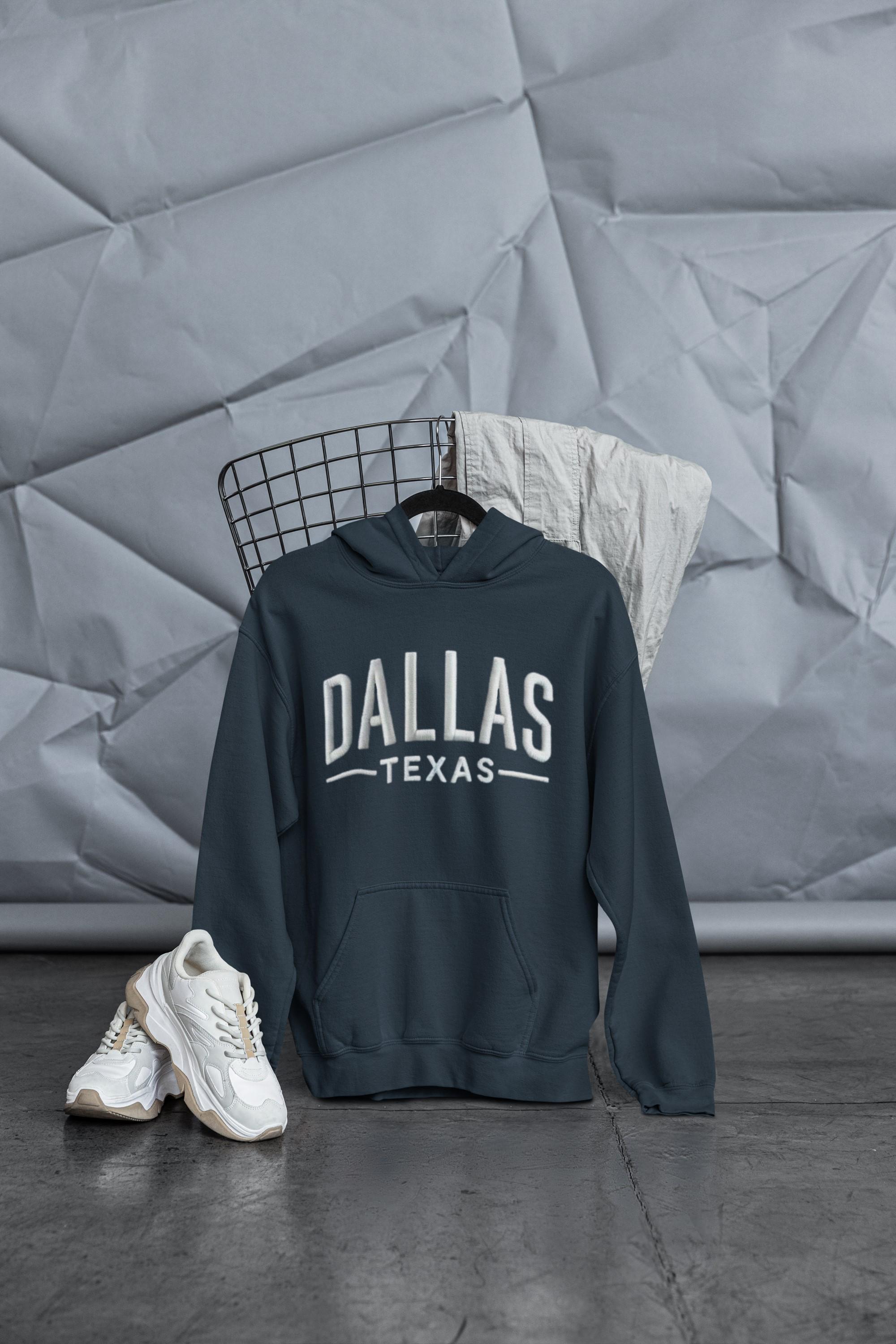 Dallas Texas Hoodie, Unisex Cotton-blend Sweatshirt - Etsy