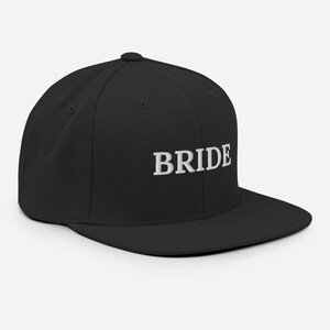 Trendy Embroidered Bride Snapback Hat Classic Fit for the Modern Bride Wedding Gift Bachelorette Party Womens Hat
