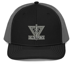 Delta Force Embroidered Trucker Hat | Richardson 112 Tactical Cap