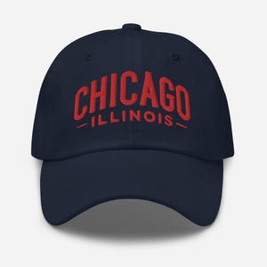 Embroidered Chicago Illinois Dad Hat | Travel & Vacation Hat