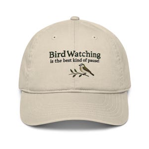 Bonnet brodé oiseaux facilement distrait par les oiseaux Dad Hat Casquette discrète ajustable