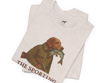 The Sporting Tradition Tee Vintage Inspired Retriever Fishing Shirt by Trini Skies Supply Co. Hunting Tshirt