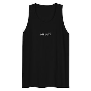 OFF DUTY Besticktes Premium Tank Top für Männer: Zeitloser Komfort & Style!