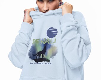 Denali Wolf Hoodie Gemütliches Wild-inspiriertes Abenteuer-Sweatshirt