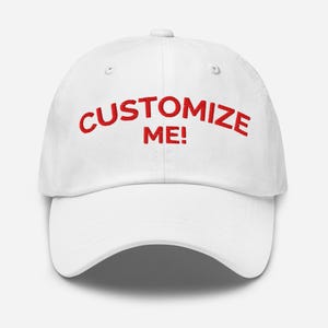 Custom Embroidered Dad Hat | Personalized Baseball Cap | Great Gift & Logo Hat