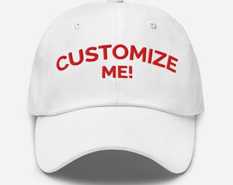 Custom Embroidered Dad Hat | Personalized Baseball Cap | Great Gift & Logo Hat