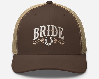 Gorra de camionero bordada para novia – Regalo nupcial del oeste