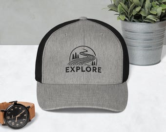 Descubre más gorras de camionero bordadas: senderismo, acampada y aventuras